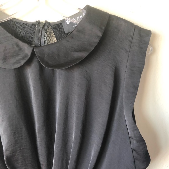 Nasty Gal Open Lace Back Black Dress - Picture 3 of 5